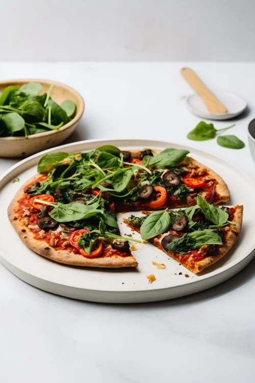 Pizza (con base) de lentejas: receta saludable