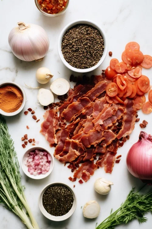 ingredientes lentejas con bacon